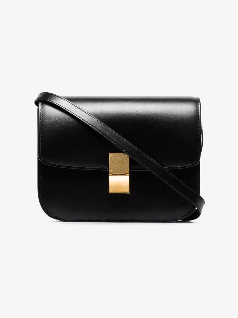 Black Medium Classic Box Shoulder Bag