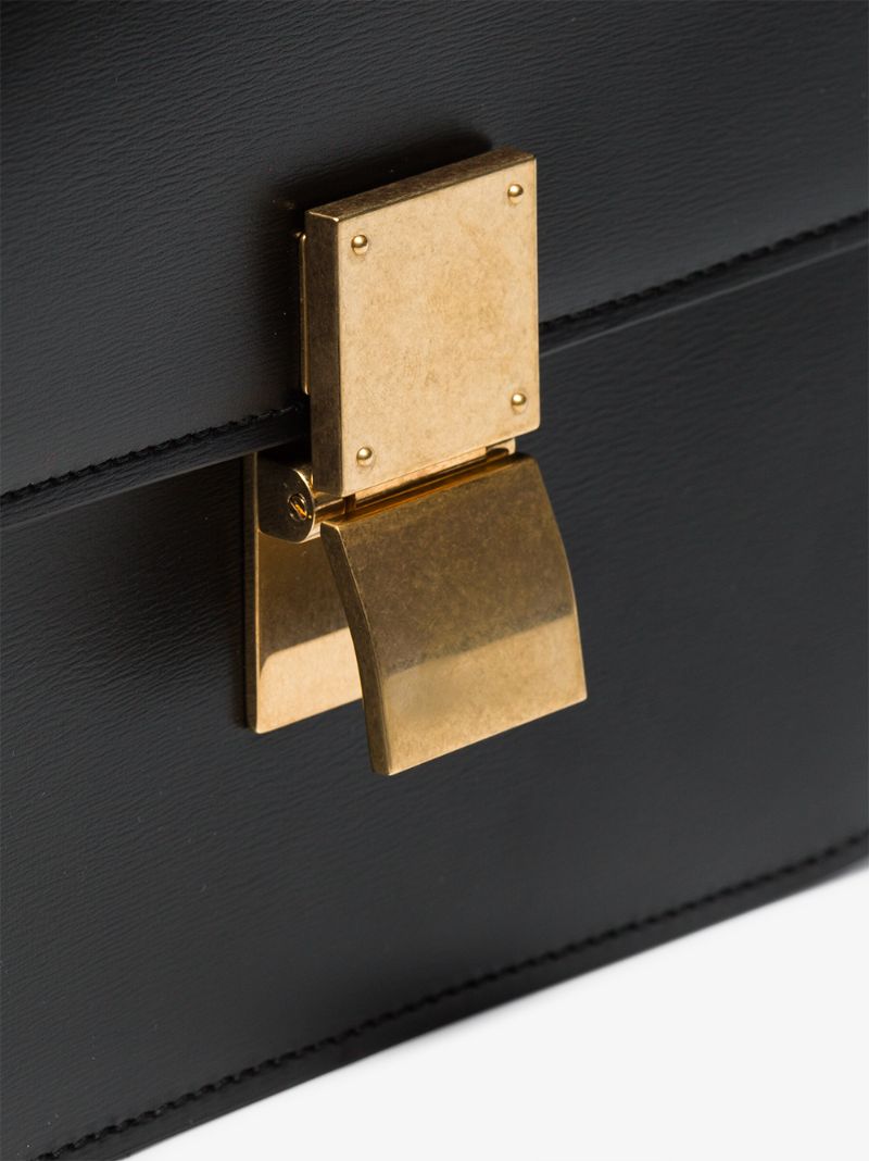 Black Medium Classic Box Shoulder Bag
