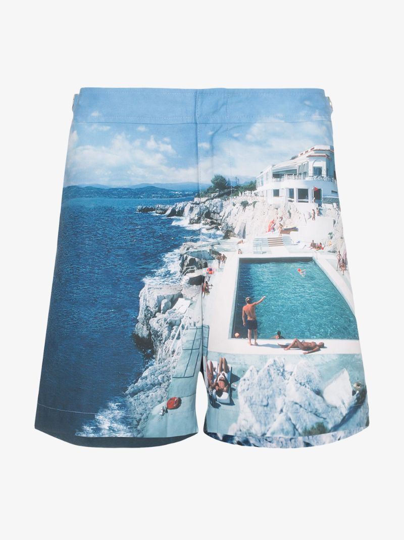 Bulldog Hulton Pool Print Swimming Trunks