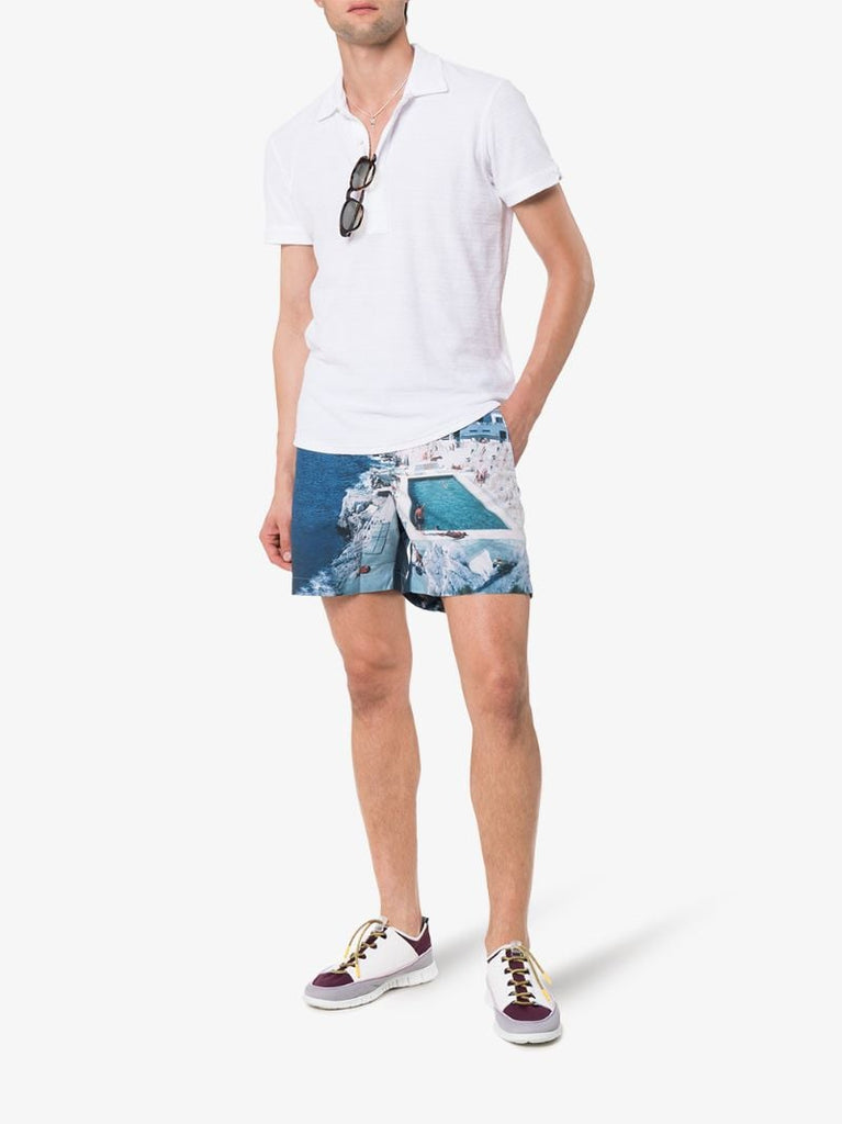 Bulldog Hulton Pool Print Swimming Trunks