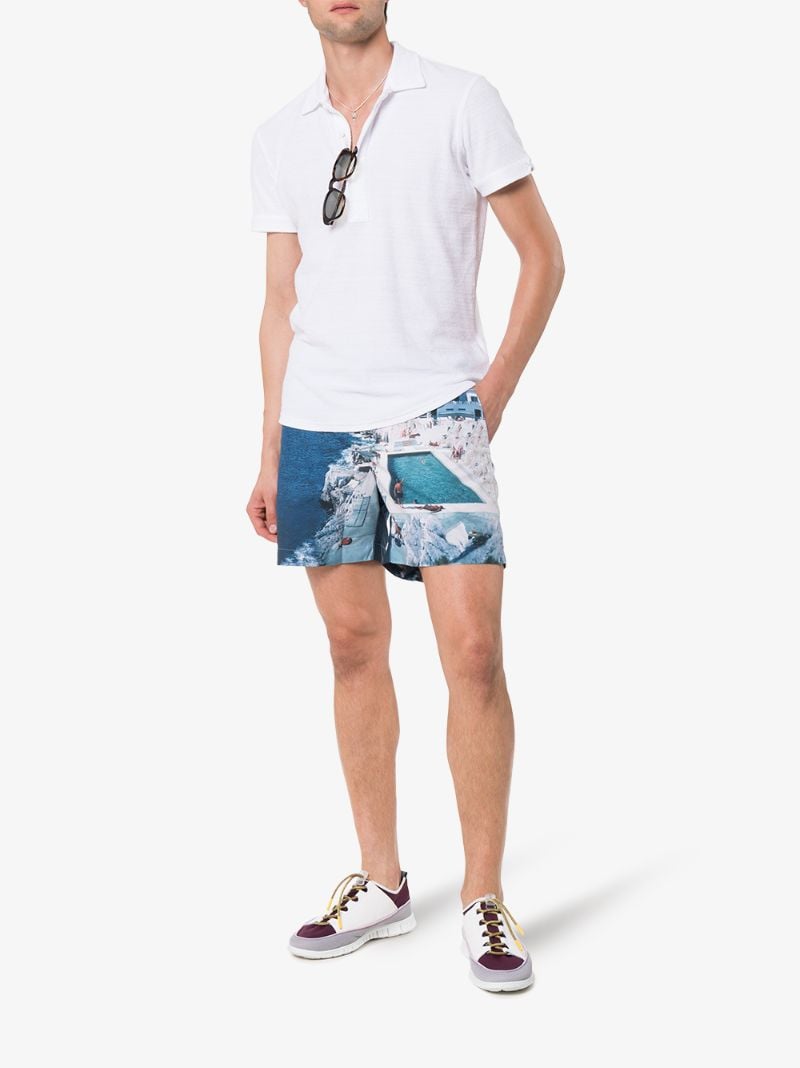 Bulldog Hulton Pool Print Swimming Trunks