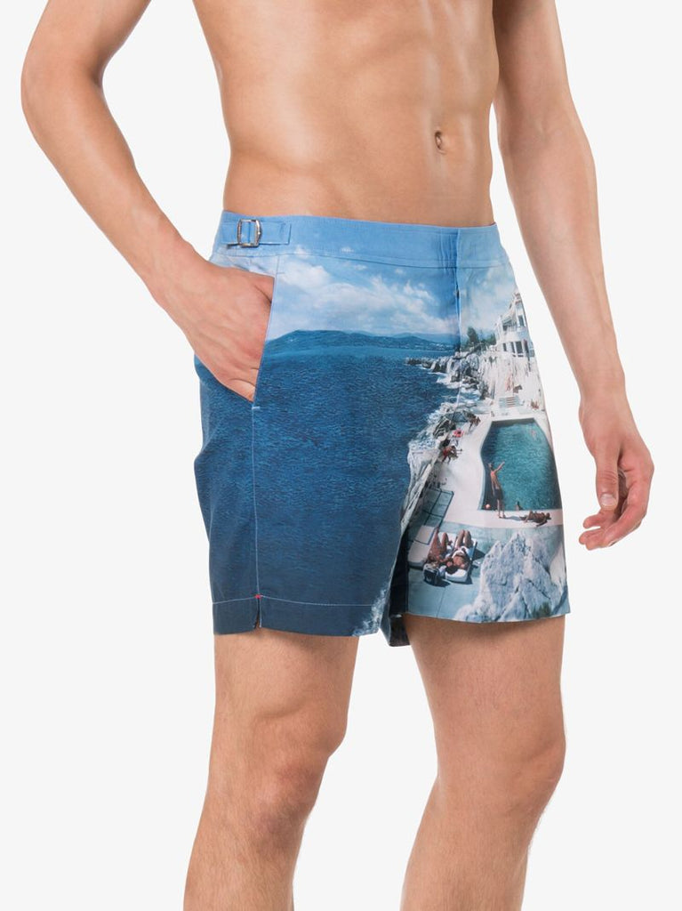 Bulldog Hulton Pool Print Swimming Trunks