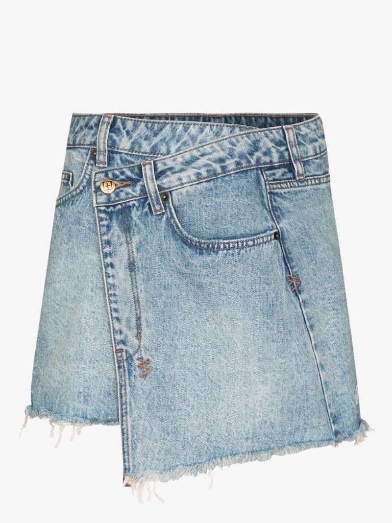Rap Denim Mini Skirt