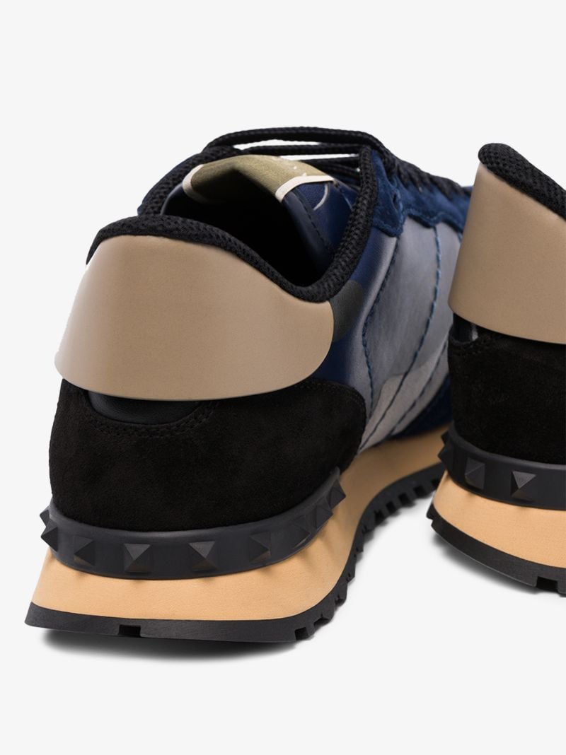Blue Garavani Rockrunner Camouflage Sneakers