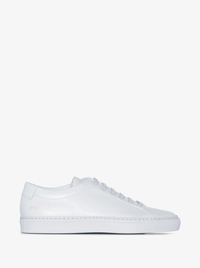 Grey Achilles Low Top Leather Sneakers