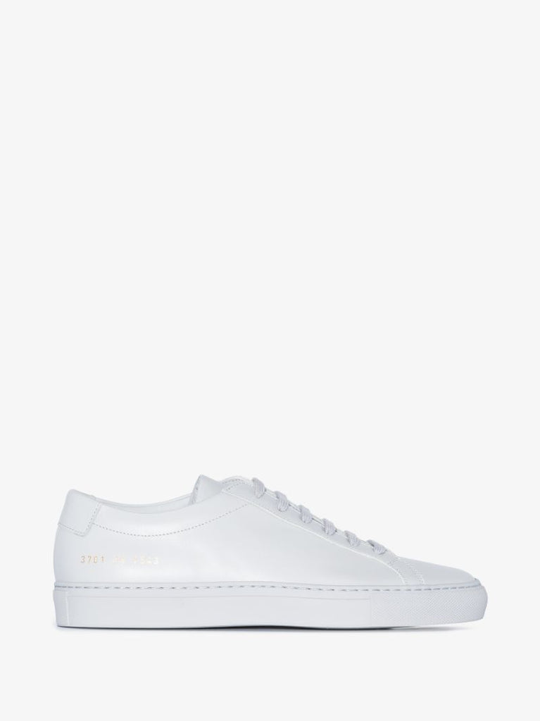 Grey Achilles Low Top Leather Sneakers