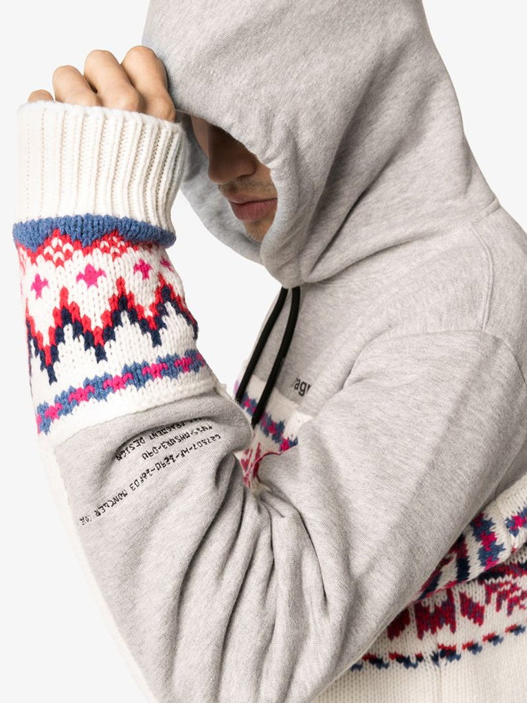 7 Moncler Fragment Fair Isle Knit Hoodie
