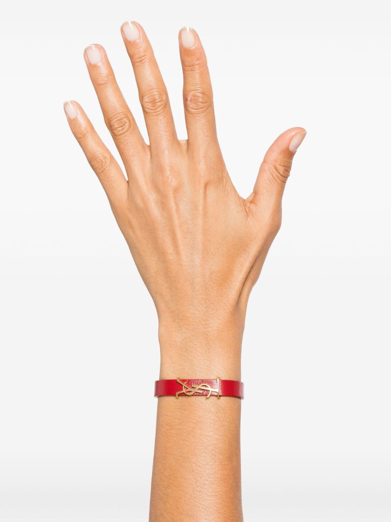 Red Opyum Leather Bracelet