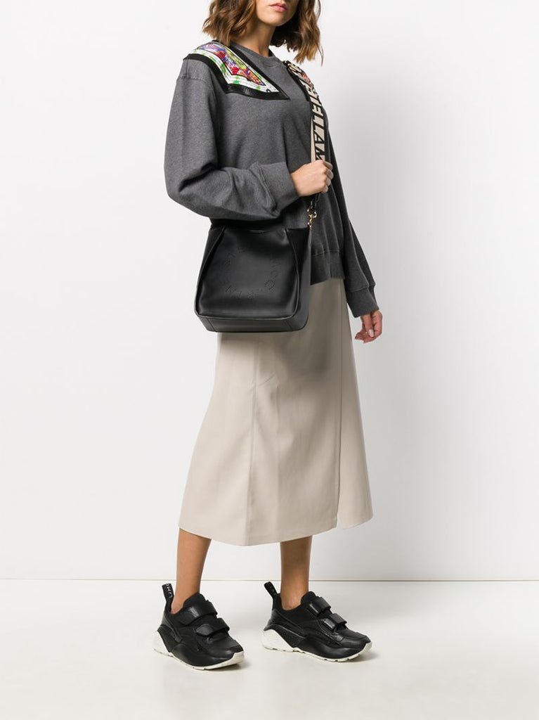 Black Stella Mccartney Logo Mini Cross Body Bag
