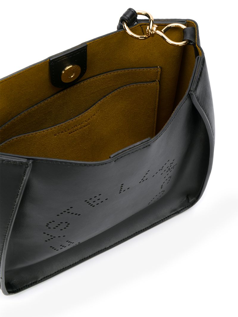 Black Stella Mccartney Logo Mini Cross Body Bag
