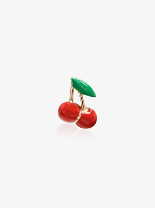 14k Yellow Gold Cherry Earring