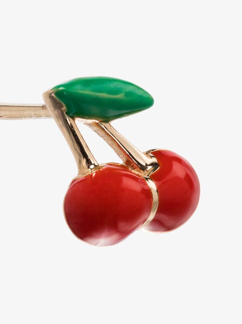14k Yellow Gold Cherry Earring