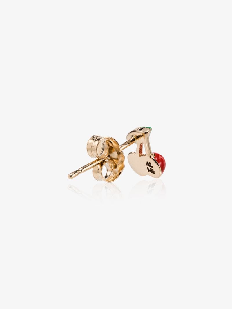 14k Yellow Gold Cherry Earring