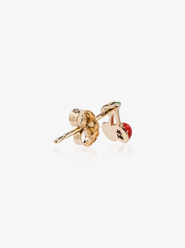 14k Yellow Gold Cherry Earring