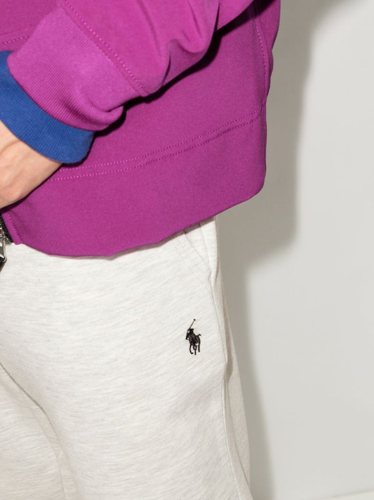 Grey Logo Tapered Track Pants