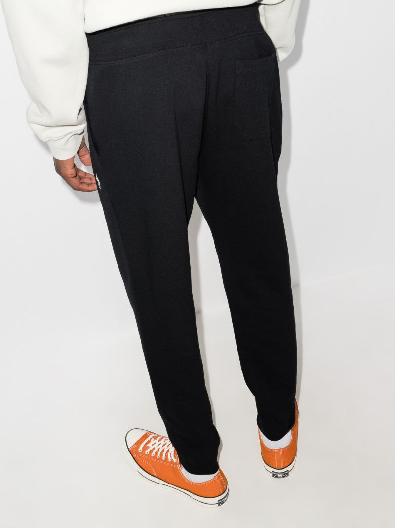 Black Logo Tapered Track Pants