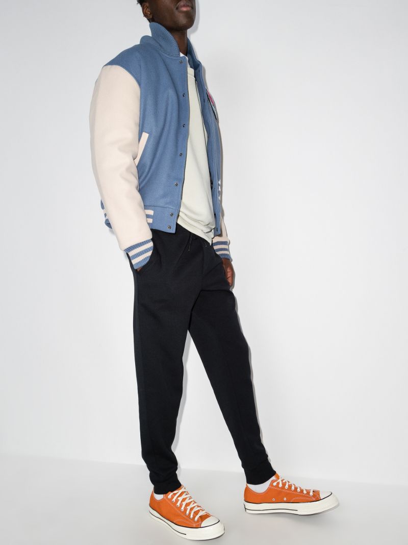 Black Logo Tapered Track Pants