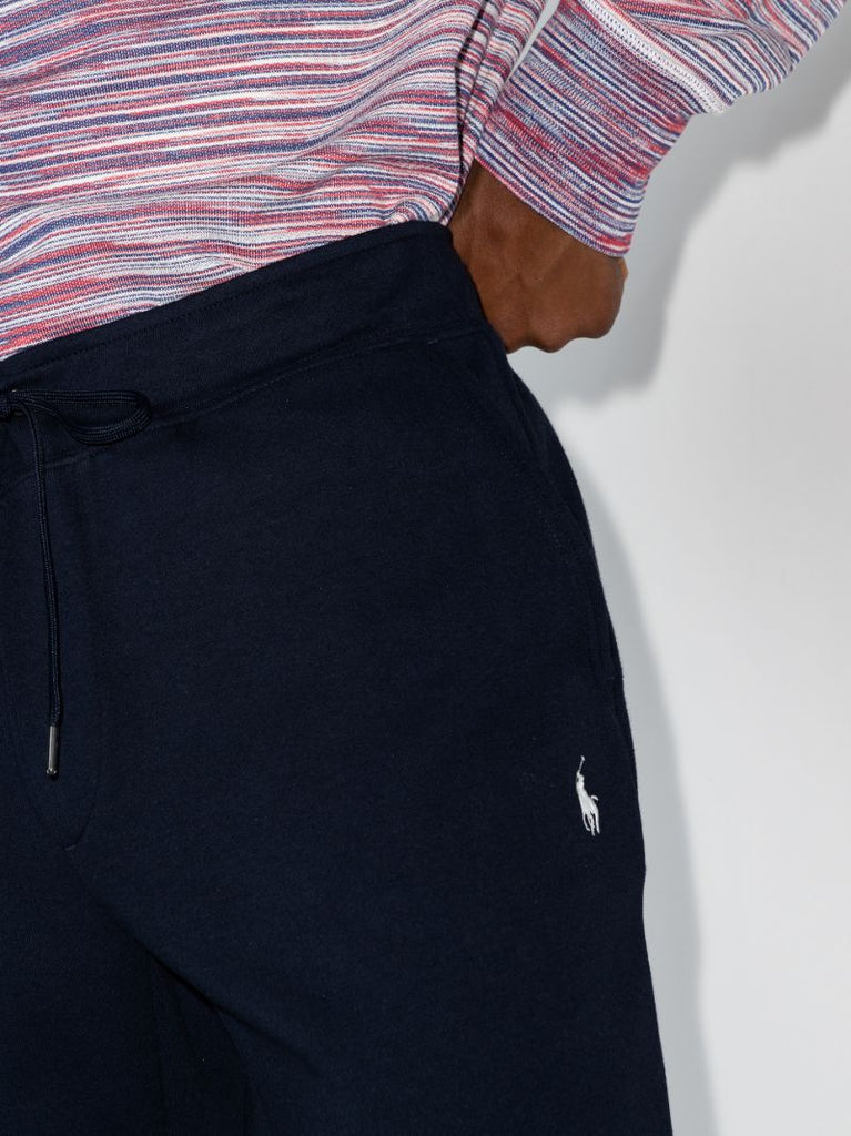 Blue Logo Tapered Track Pants