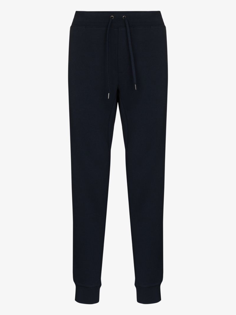 Blue Logo Tapered Track Pants