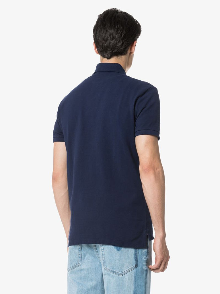 Logo Embroidered Cotton Polo Shirt