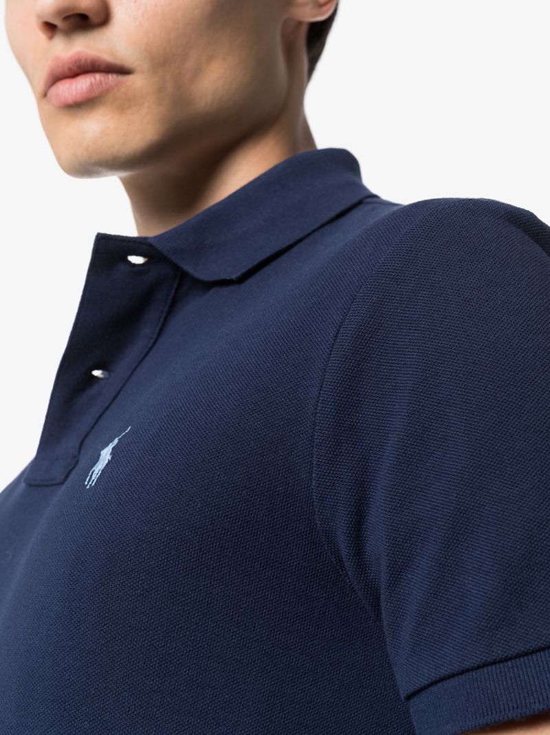 Logo Embroidered Cotton Polo Shirt