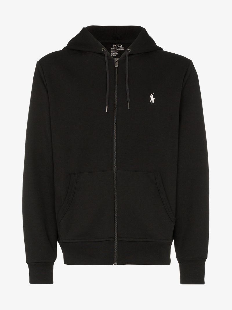 Black Polo Pony Hoodie