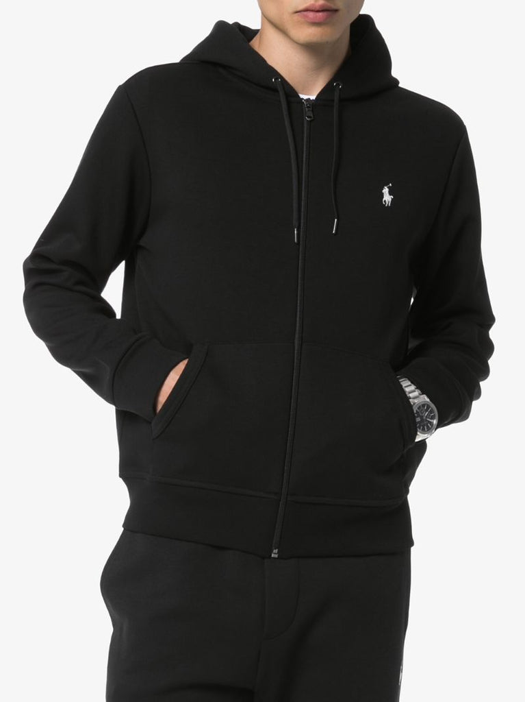 Black Polo Pony Hoodie