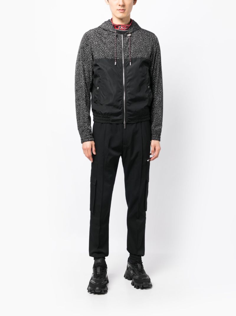 Dior Ao Logo Hd Zip Jkt Blk
