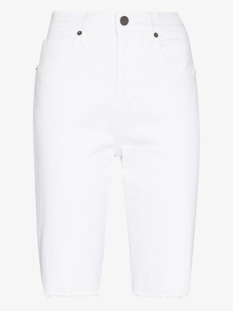 Knee-length Denim Shorts