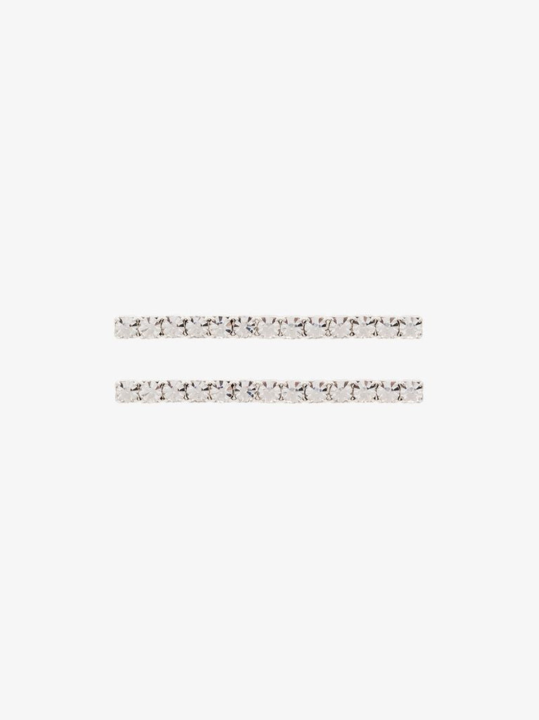 Silver Tone Gwen Crystal Set of Hair Clips