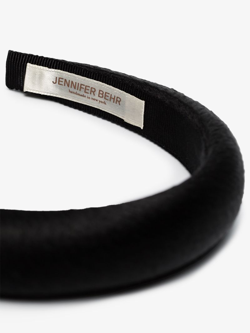 Black Thada Silk Satin Headband