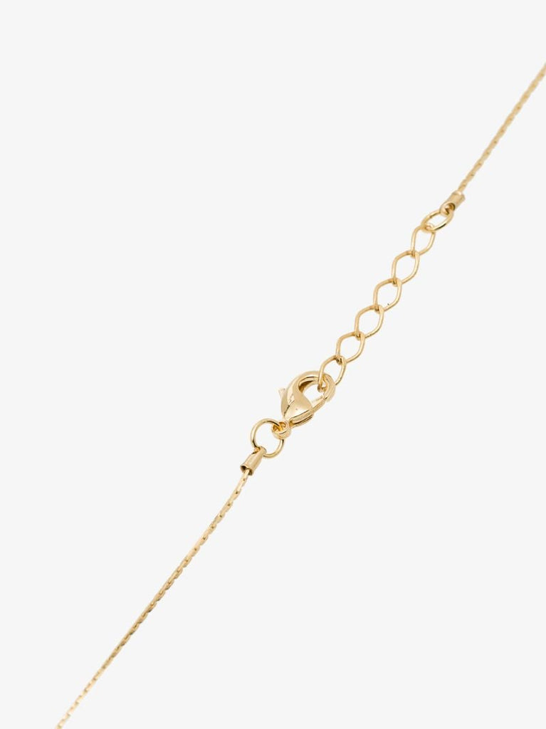 14k Yellow Gold Bead Drop Necklace