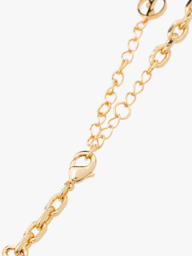 Gold-plated Duel Pearl Anklet