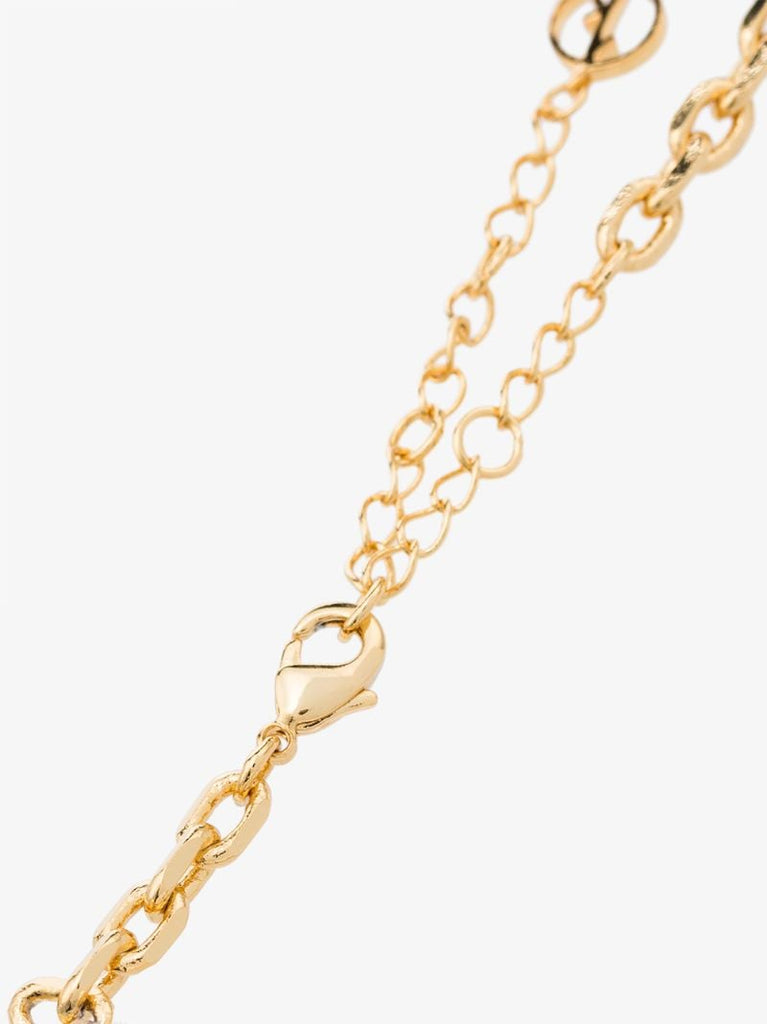 Gold-plated Duel Pearl Anklet