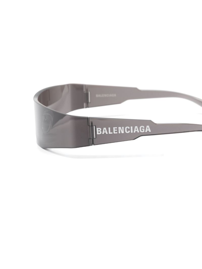 Black Mono Rectangle Sunglasses