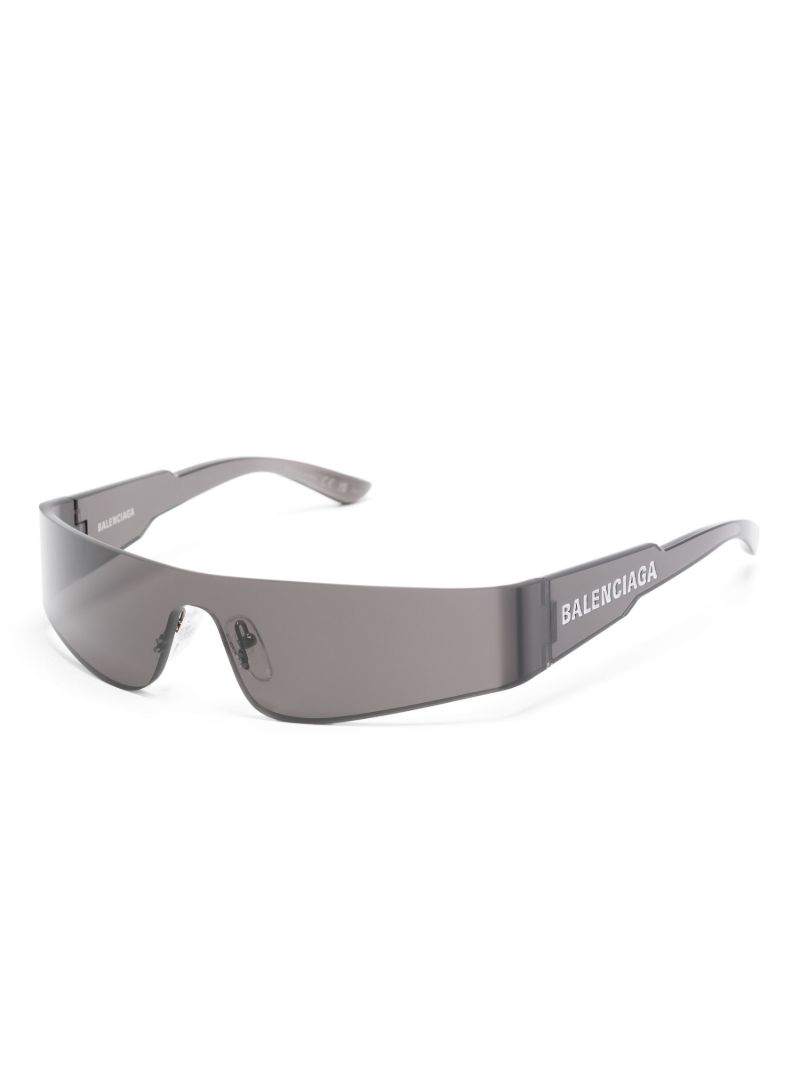 Black Mono Rectangle Sunglasses