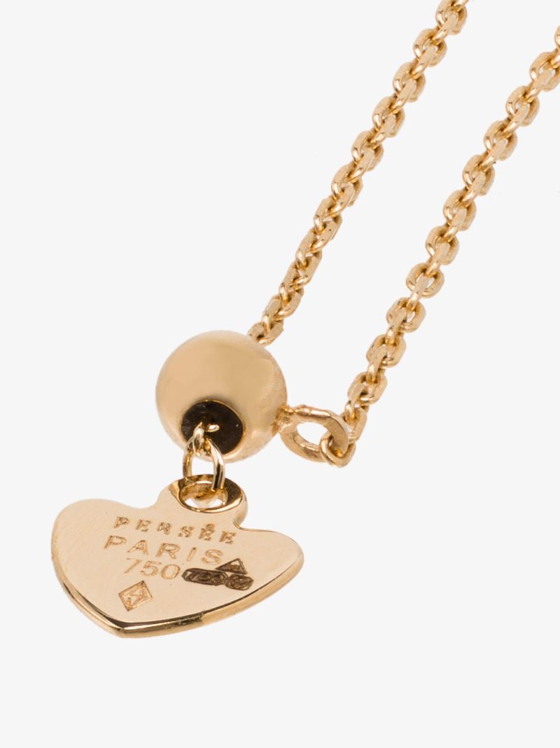 18k Yellow Gold Danae Diamond Heart Chain Ring