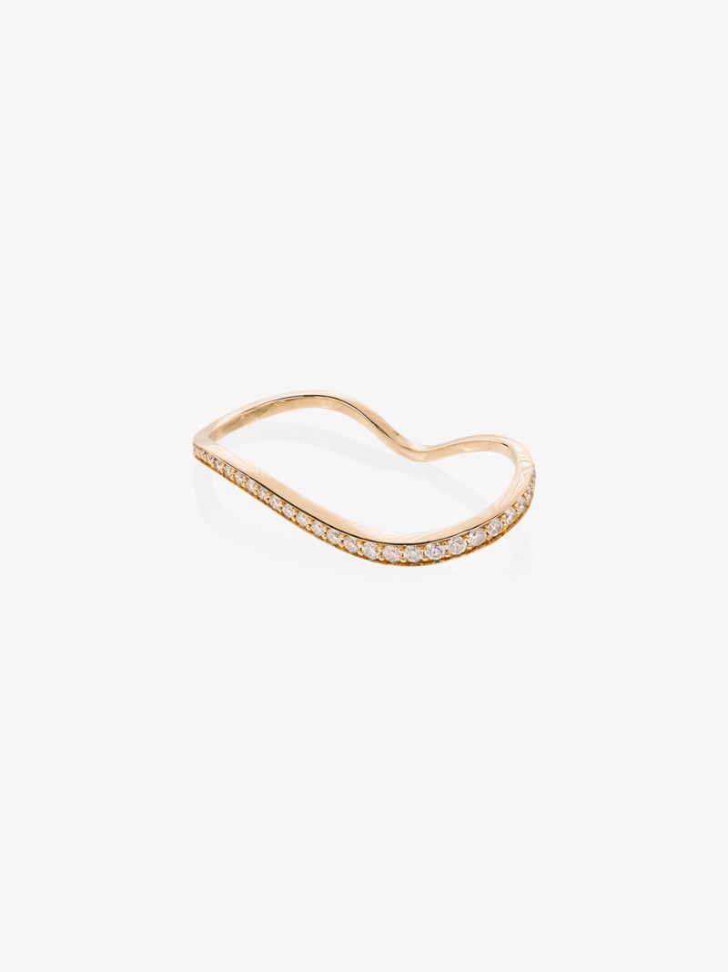 18k Yellow Gold Alessi Diamond Double Ring