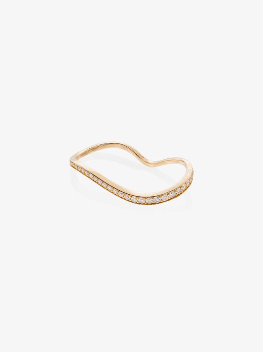 18k Yellow Gold Alessi Diamond Double Ring