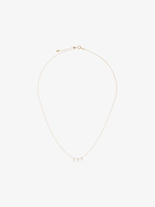 18k Yellow Gold Diamond Charm Necklace