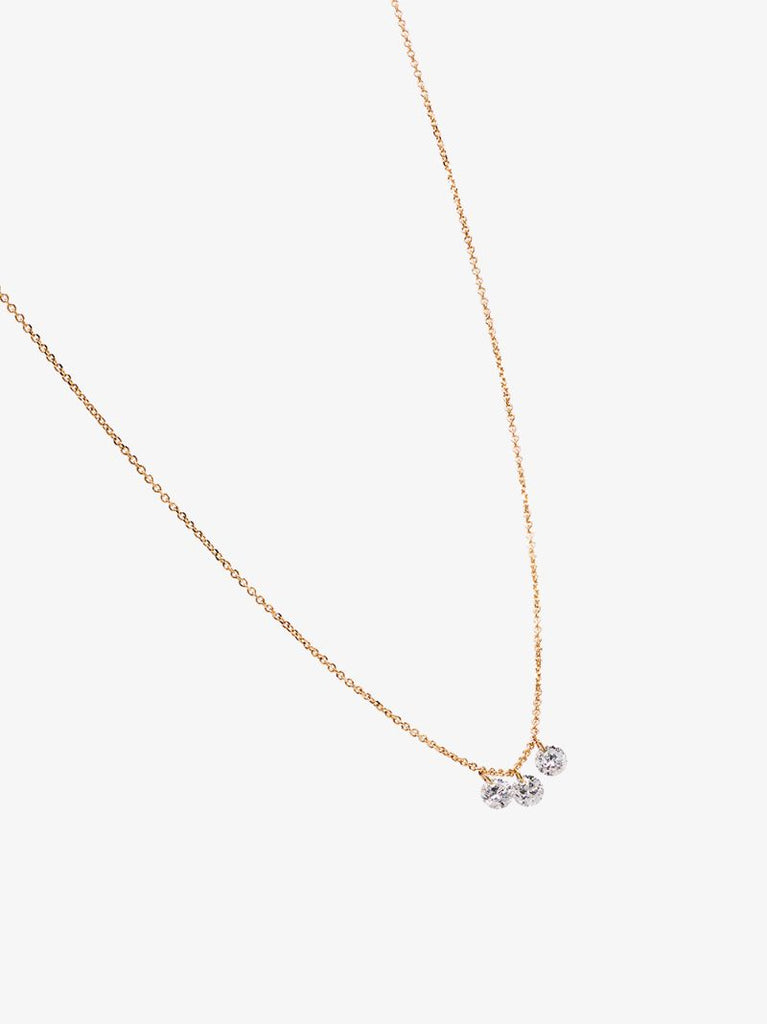 18k Yellow Gold Diamond Charm Necklace