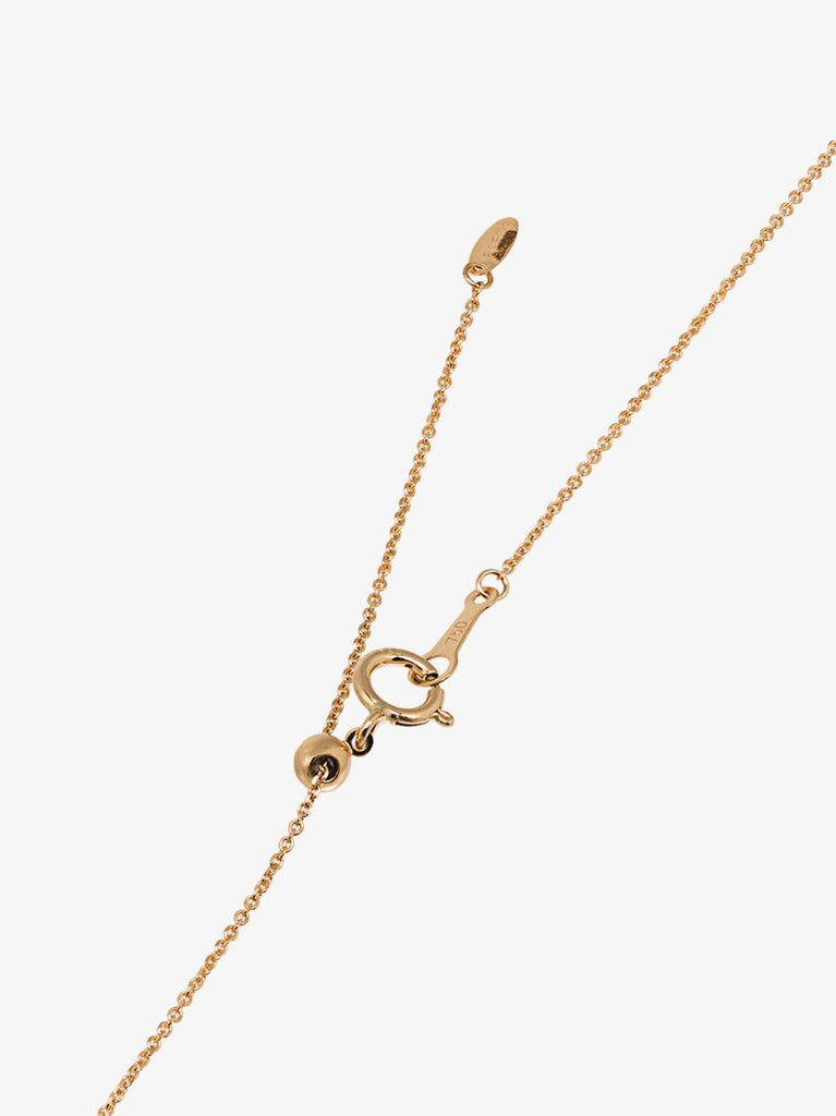 18k Yellow Gold Diamond Charm Necklace