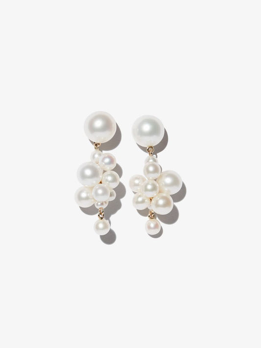 14k Yellow Gold Botticelli Pearl Drop Earrings