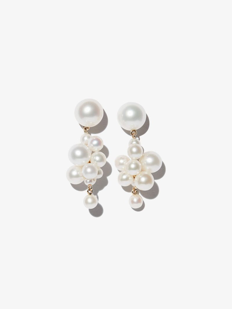 14k Yellow Gold Botticelli Pearl Drop Earrings