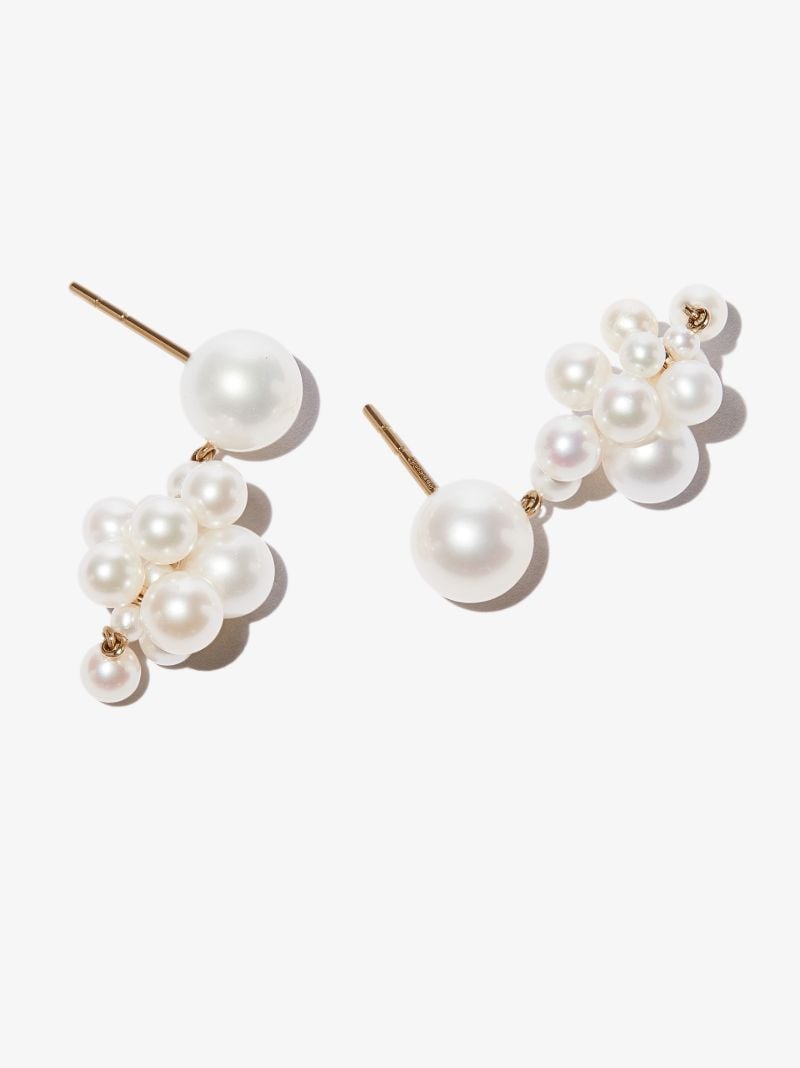 14k Yellow Gold Botticelli Pearl Drop Earrings