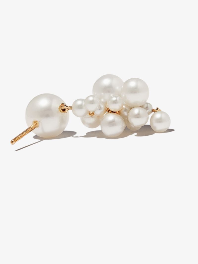 14k Yellow Gold Botticelli Pearl Drop Earrings