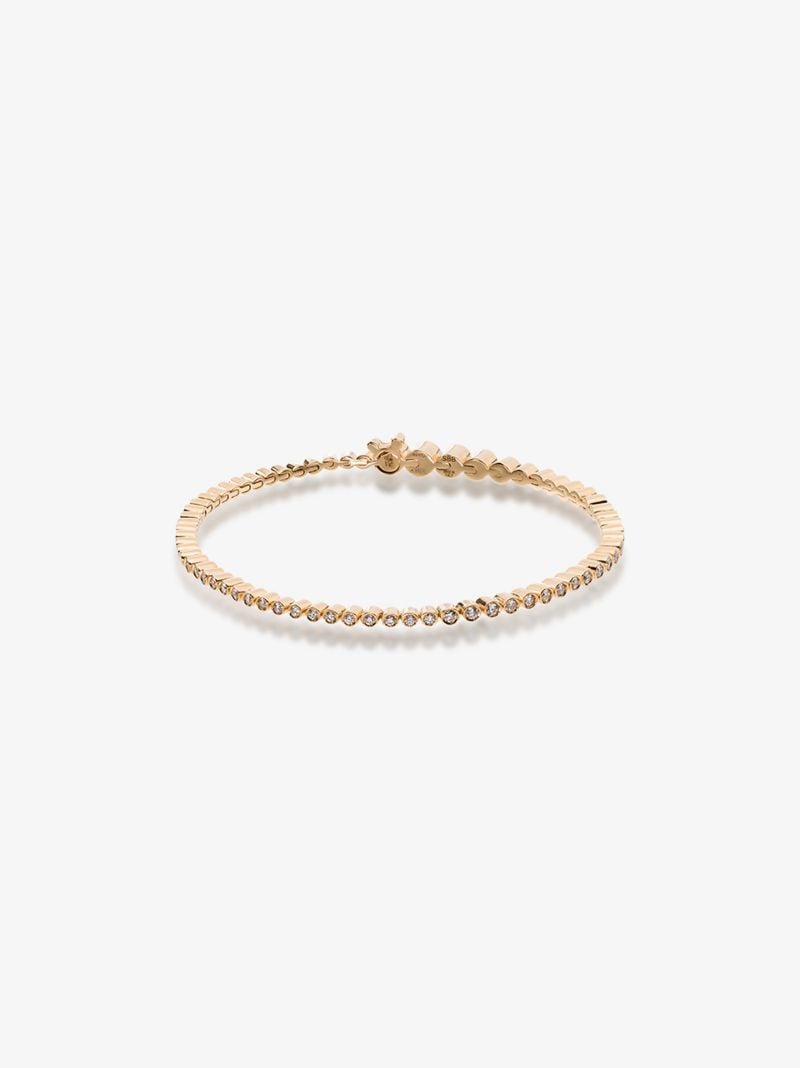 18k Yellow Gold Classic Diamond Tennis Bracelet