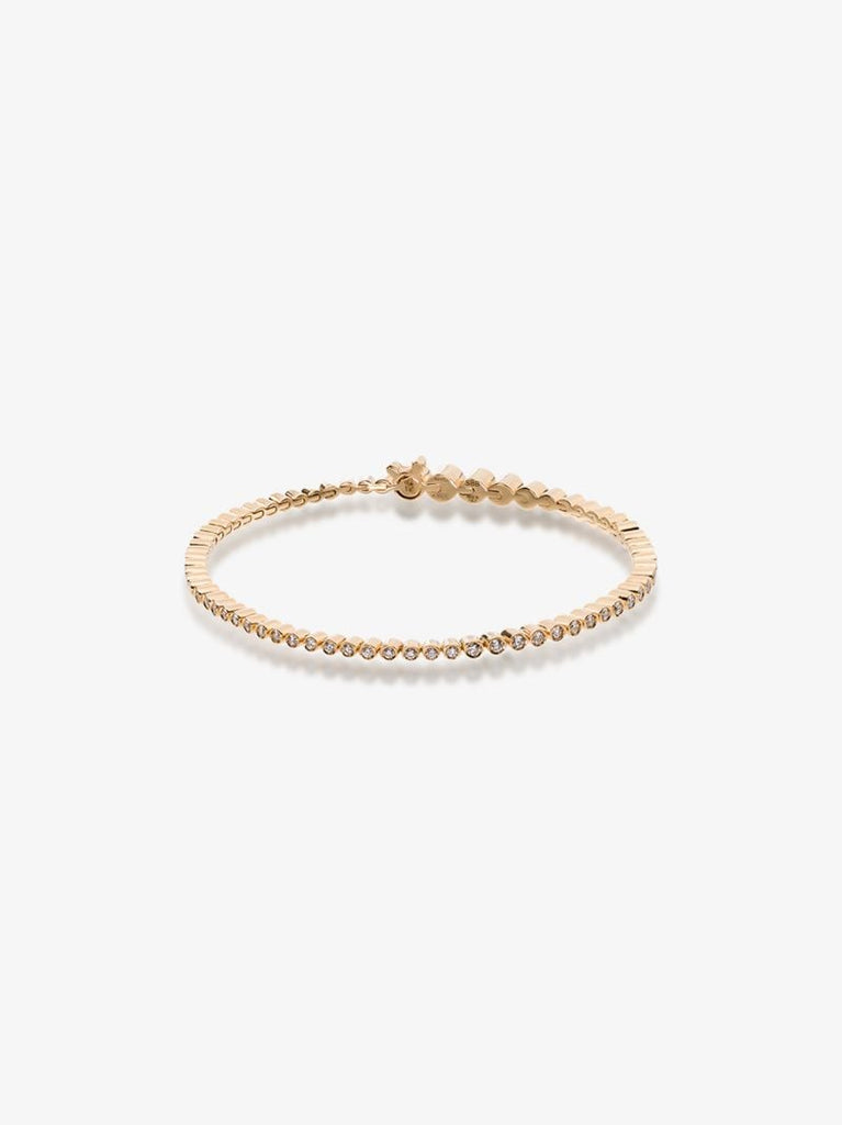 18k Yellow Gold Classic Diamond Tennis Bracelet