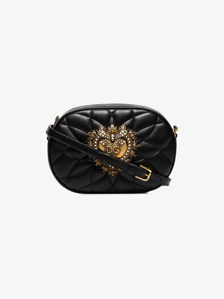 Black Devotion Quilted Camera Bag