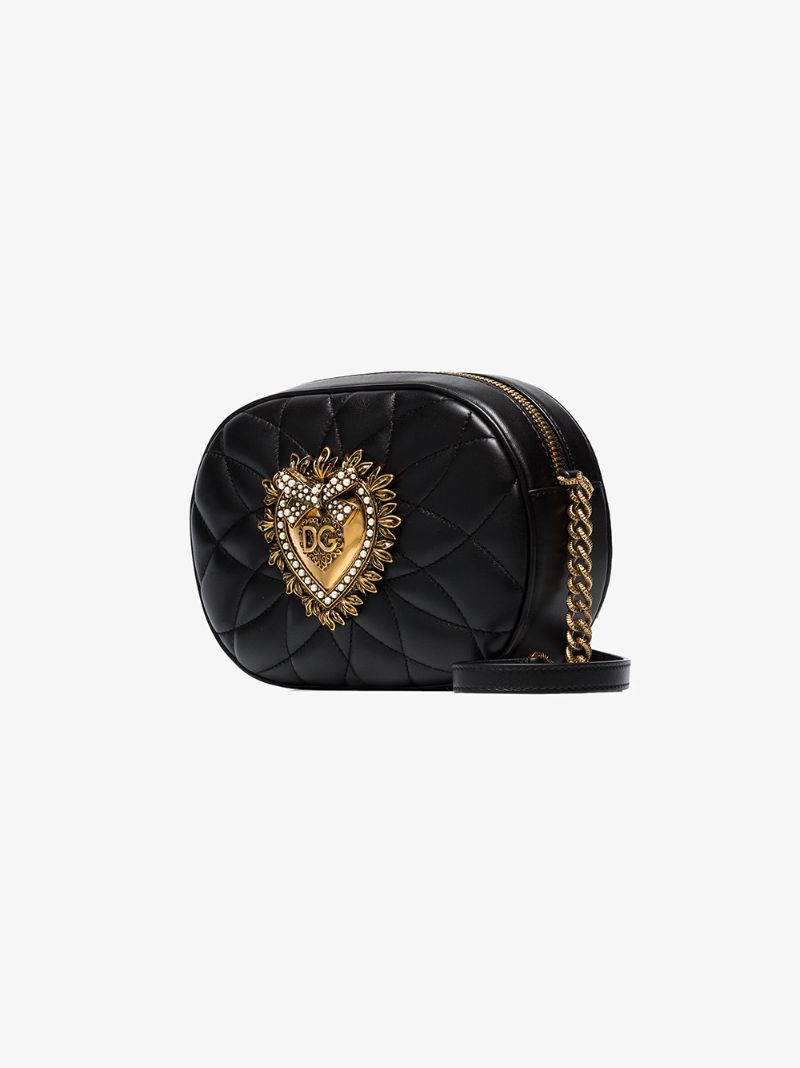 Black Devotion Quilted Camera Bag